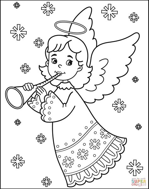 angel coloring sheets printable